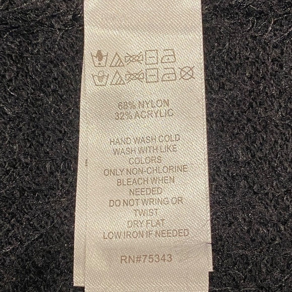 IF IT WERE ME Fuzzy Soft Cozy Black Long Sleeve Sweater Midi Dress Whimsigoth M - Picture 14 of 16